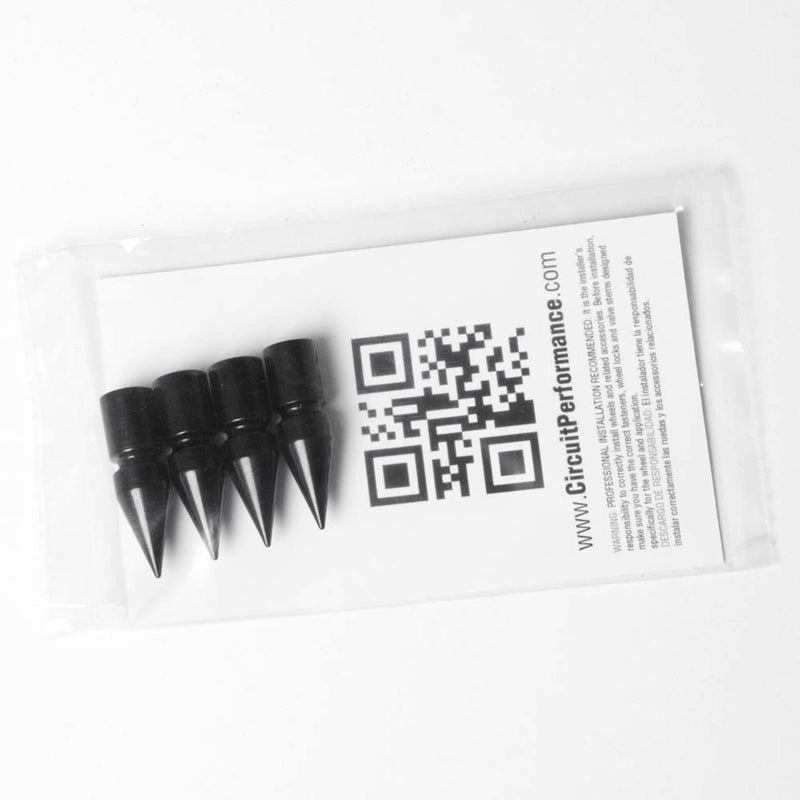 Circuit Performance VC6 Series Black Aluminum Valve Stem Caps (Set of 4) - Image 3